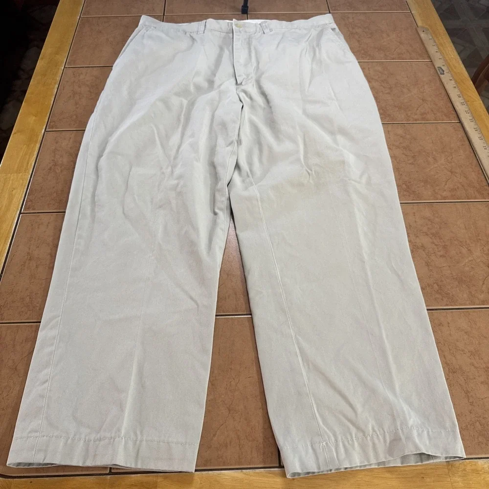 Polo Ralph‎ Lauren Prospect Pants Mens Sz 36 x 27 Beige Vintage Chino Twill